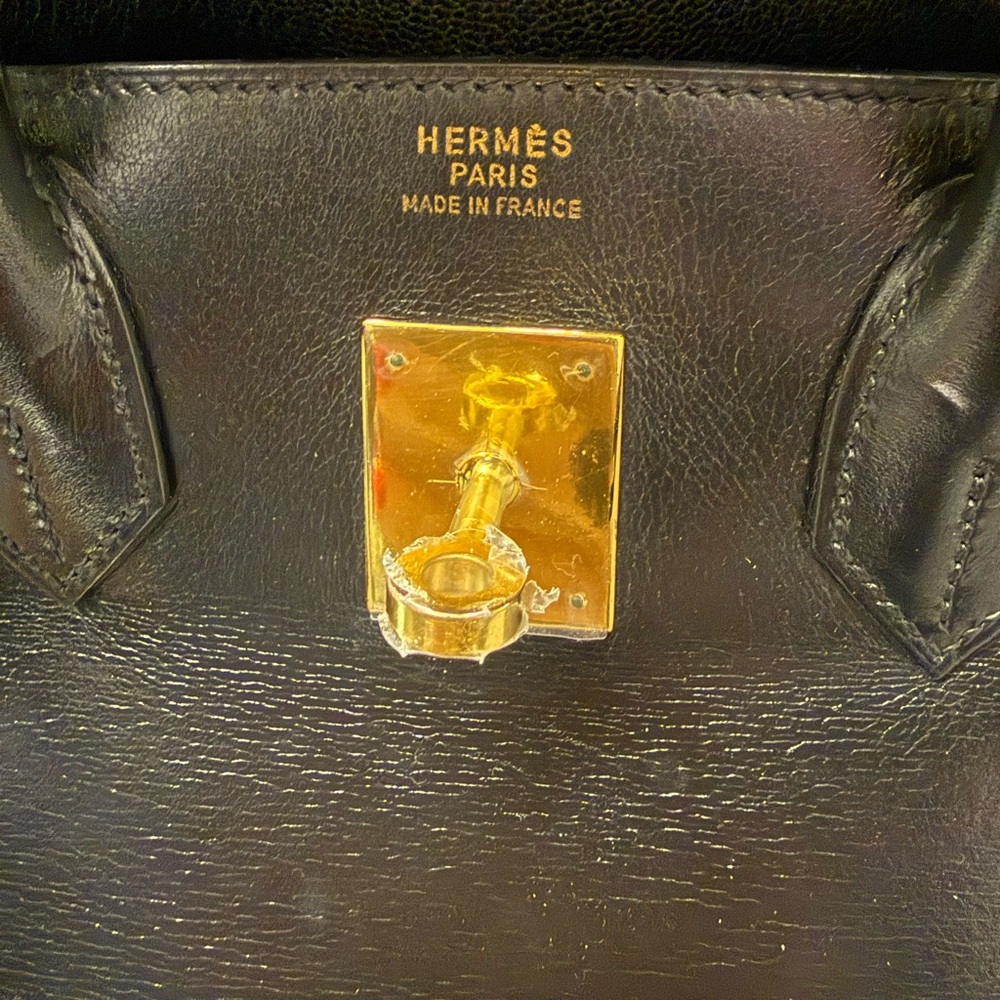 Hermes Black Box Calf Birkin HAC 32 GHW 2H0509 - Picture 8 of 12